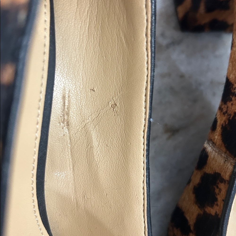Talbots animal print heels size 7.5M Brown & Black - Picture 12 of 13